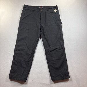 Bocomal (FR) Canvas Pants Mens 42x32 Black Carpenter NFPA2112/Cat2